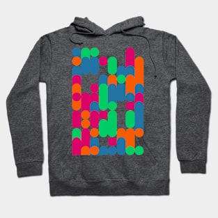 Colourful Geometric Animated Pattern Hoodie